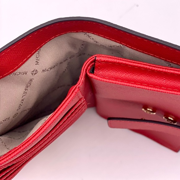 Michael Kors Large DoubleZip Wallet Wristlet Flame - Picture 7 of 10